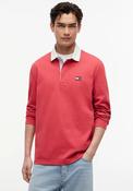 Tommy Jeans Essential Badge Rugby Shirt, Anthem Red image