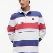 Tommy Jeans Mixed Stripe Rugby Shirt, Ecru Multi image