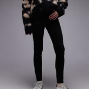 TOPSHOP Jamie Skinny Fit Jeans, Black Denim