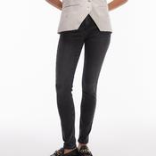 TOPSHOP Jamie Skinny Fit Faded Jeans, Black Denim
