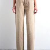TOPSHOP Column Regular Fit Jeans, Beige Denim