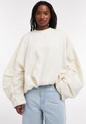 TOPSHOP Cami Balloon Sleeve Sweatshirt, Cream