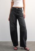 TOPSHOP Barrell High Rise Jeans, Faded Black image