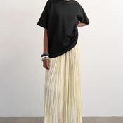 TOPSHOP Thea Pleated Maxi Skirt, Yellow