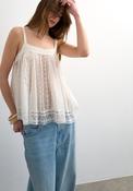 TOPSHOP Sofia Embroidered Lace Top, Off-White image