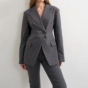 TOPSHOP Cara Cinched Blazer, Grey