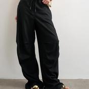 TOPSHOP Camo Cargo Trousers, Black image