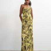 TOPSHOP Vaya Sleeveless Maxi Dress, Green Multi image