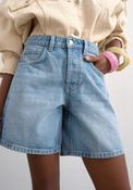 TOPSHOP Vigga Denim Shorts, Light Blue Demin image