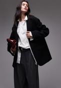 TOPSHOP Louise Oversized Blazer, Black image
