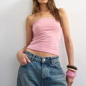 TOPSHOP Mathilda Bandeau Top, Pink image