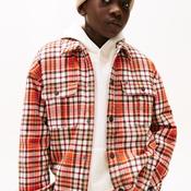 Tommy Hilfiger Older Boy Check Overshirt, Orange image