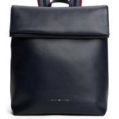 Tommy Hilfiger Logo Tape Fold Over Backpack, Navy image