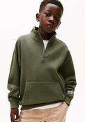 Tommy Hilfiger Boys Texture Half Zip Sweater, Green image