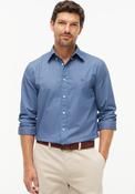 Tommy Hilfiger Flex Poplin Geo Print Shirt, Aegean Sea Blue image