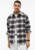 Tommy Hilfiger Flannel Check Overshirt, Dark Grey Heather Multi image