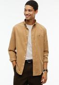 Tommy Hilfiger Flag Embroidered Corduroy Shirt, Beige image