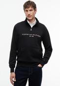 Tommy Hilfiger Flex Logo Half Zip Sweatshirt, Black image