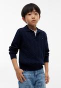 Tommy Hilfiger Boy Cable Knit Jumper, Navy image