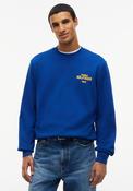 Tommy Hilfiger 1995 Logo Terry Crew Neck Sweatshirt, Opulent Blue image