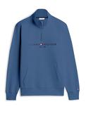 Tommy Hilfiger Flex Logo Half Zip Sweatshirt, Aegean Sea Blue image