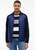 Tommy Hilfiger Mixed Media Colour Block Jacket, Carbon Navy image
