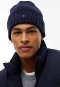 Tommy Hilfiger Flag Embroidery Cashmere Blend Beanie, Navy image