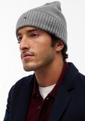 Tommy Hilfiger Flag Embroidery Cashmere Blend Beanie, Grey Heather image