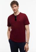 Tommy Hilfiger Crew Neck Embroidered Flag T-Shirt, Burgundy image