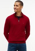 Tommy Hilfiger Pima Cotton Half Zip Sweater, Regatta Red image