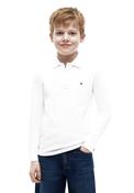 Tommy Hilfiger Boy Essential Long Sleeve Polo Shirt, White image