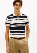 Tommy Hilfiger Pique Multi Stripe Polo Shirt, Navy &amp; Ivory image