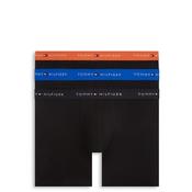 Tommy Hilfiger 3 Pack Signature Repeat Logo Boxer Briefs, Black Multi