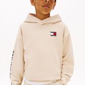 Tommy Hilfiger Boy Wavy Flag Long Sleeve Hoodie, Beige
