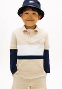 Tommy Hilfiger Older Boy Colour Block Polo, Beige image