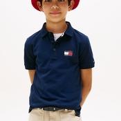 Tommy Hilfiger Older Boy Flag Short Sleeve Polo, Navy image