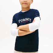 Tommy Hilfiger Boys Monogram Graphic Short Sleeve Tee, Navy image