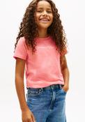Tommy Hilfiger Older Girl Script Short Sleeve Tee, Pink image