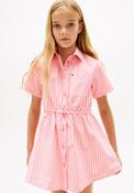 Tommy Hilfiger Older Girl Stripe Shirt Dress, Pink image