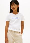 Tommy Hilfiger Older Girl Script Short Sleeve Tee, White image
