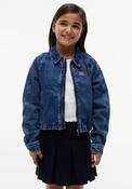 Tommy Hilfiger Girl Bubble Hem Denim Jacket, Blue image