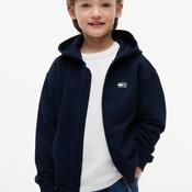 Tommy Hilfiger Boys Tonal Flag Hooded Jacket, Navy image