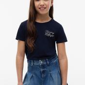 Tommy Hilfiger Girl Rope Short Sleeve Tee, Navy image