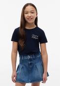 Tommy Hilfiger Girl Rope Short Sleeve Tee, Navy image