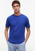 Tommy Hilfiger Crew Neck Embroidered Flag T-Shirt, Pigment Blue image