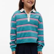 Tommy Hilfiger Girl Stripe Long Sleeve Rugby Polo, Green image