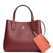 Tommy Hilfiger Icon Medium Satchel Bag, Maroon image