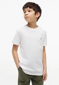 Tommy Hilfiger Boy Tape Detail Short Sleeve Tee, White image