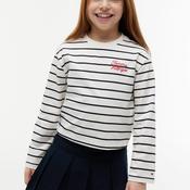 Tommy Hilfiger Girl Stripe Long Sleeve Top, White image