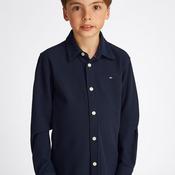 Tommy Hilfiger Boy Long Sleeve Waffle Shirt, Navy